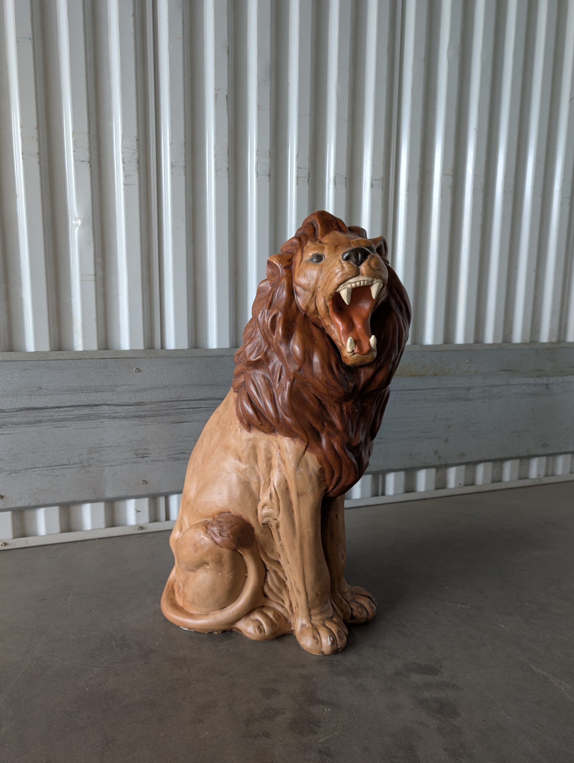 $200 – Vintage 1970’s Ceramic Lion Statue